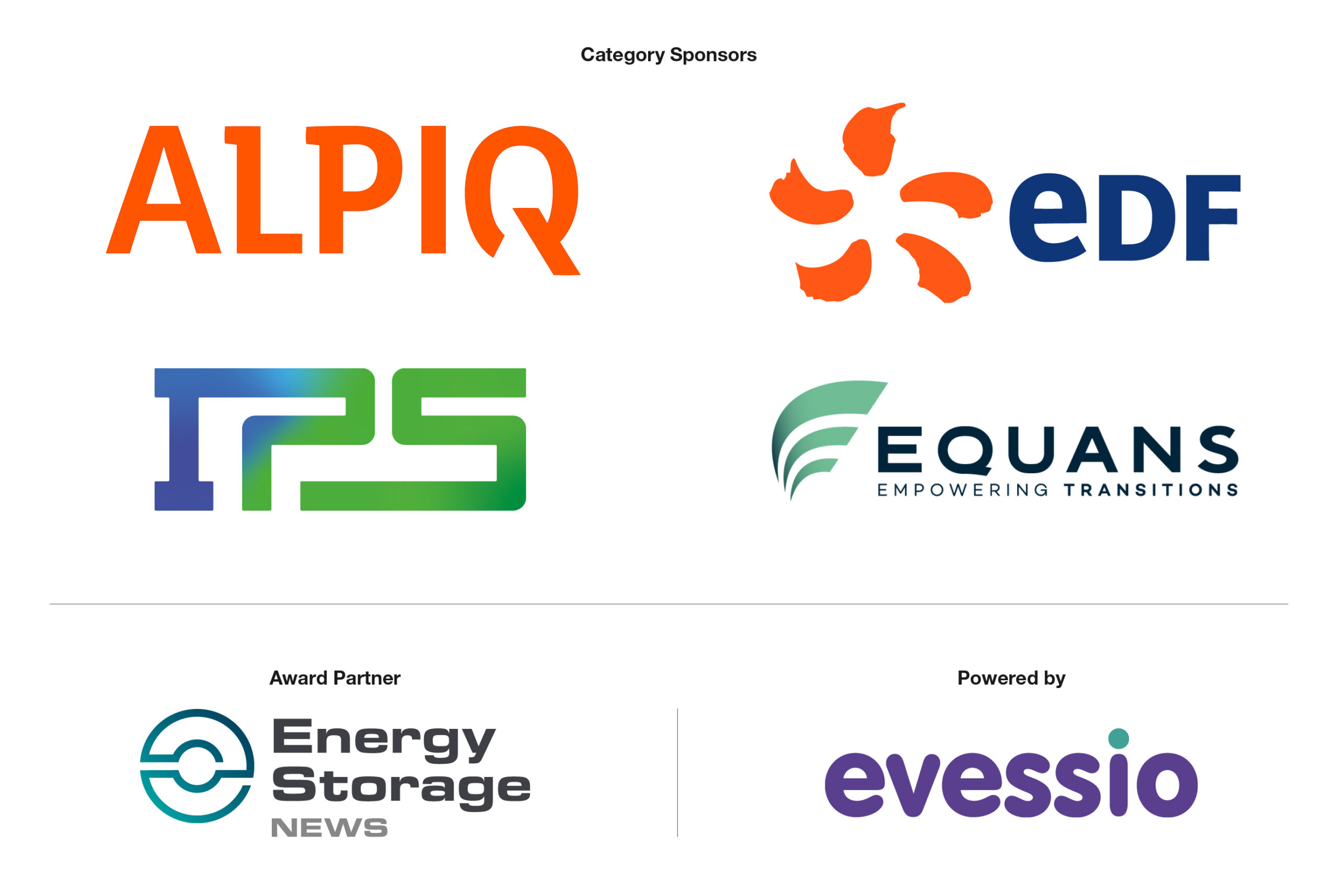 Energy Storage Awards Sponsors and Partners